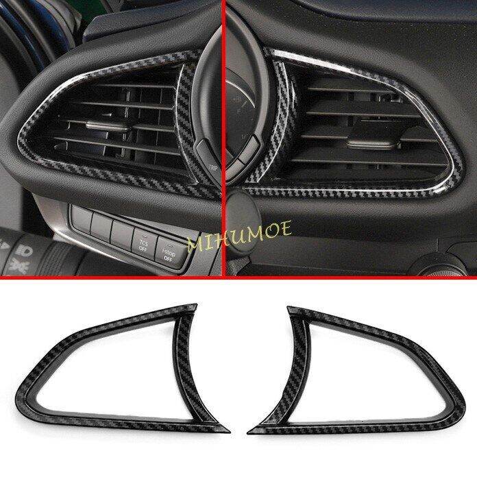 Carbon Fiber Car Interior Dashboard Air Vent Cover Trim For Mazda CX30 ...