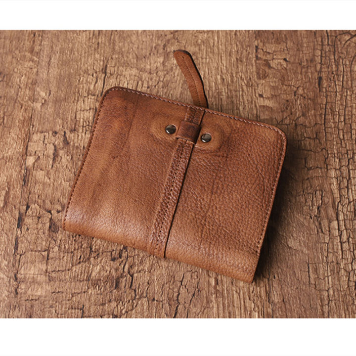 munuki-กระเป๋าสตางค์หนังแท้วินเทจสำหรับผู้ชาย-กระเป๋าเงินสำหรับผู้ชายสั้นเชือกรูดของแท้กระเป๋าเงินผู้ชายคลิปเงินกระเป๋าเงินใส่บัตรหรูหรากระเป๋าใส่เงิน-wc8161ของขวัญสำหรับสามี