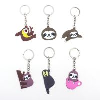 【YF】❂  Cartoon Sloth Keychain school Folivora Decoration Children Car Keyring chain Accessories