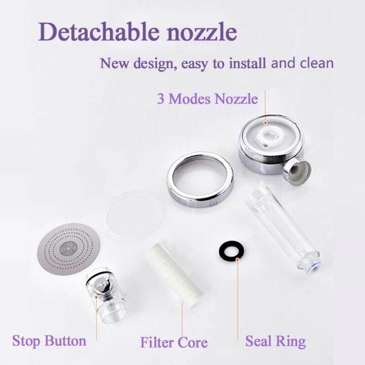 zhangji-bathroom-3-modes-shower-head-with-one-button-water-stop-replaceable-filter-element-high-pressure-water-saving-nozzle-by-hs2023