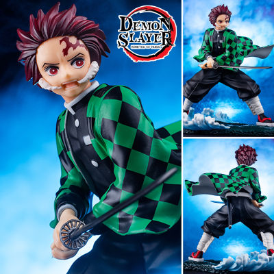 Figure ฟิกเกอร์ จากการ์ตูนเรื่อง Demon Slayer Kimetsu no Yaiba the Movie Mugen Train ดาบพิฆาตอสูร เดอะมูฟวี่ ศึกรถไฟสู่นิรันดร์ Kamado Tanjirou คามาโดะ ทันจิโร่ Ver Anime อนิเมะ การ์ตูน มังงะ คอลเลกชัน ของขวัญ New Collection Doll ตุ๊กตา manga Model โมเดล