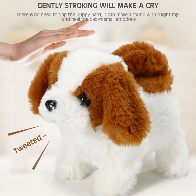 Electric plush simulation smart dog barking walking toy electric