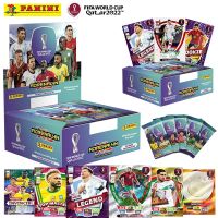 PANINI 2022ฟุตบอลเวิลด์คัพการ์ดดวงดาวกล่องเก็บฟุตบอลดาวเมสซี่โรนัลโด้ชุดกล่องบัตรแฟนคลับที่มีจำนวนจำกัด