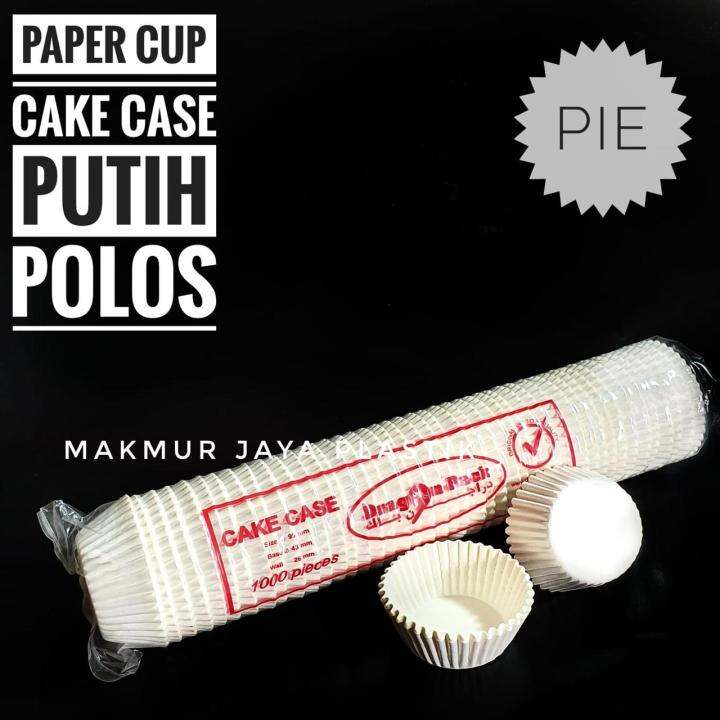 CAKE CASE PAPER CUP PIE KERTAS PUTIH POLOS ISI 1000 PC | Lazada Indonesia