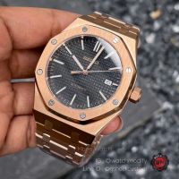 Seiko Modified Rosegold Date Royal Oak Open Back Case