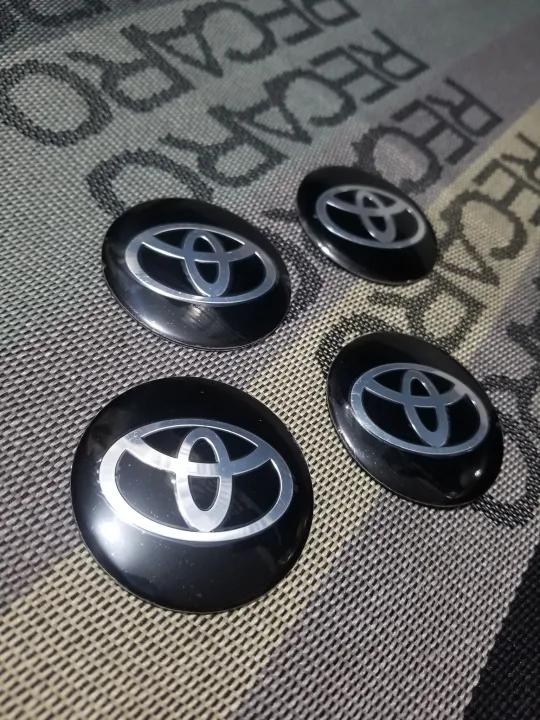 Toyota Black Logo Center Cap Sticker 2.25 (JRED) | Lazada PH