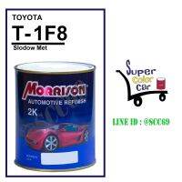 (T-1F8) สีพ่นรถยนต์ มอร์ริสัน Morrison 2K - Slodow Met 1F8 - Toyota - ขนาดบรรจุ 1 ลิตร