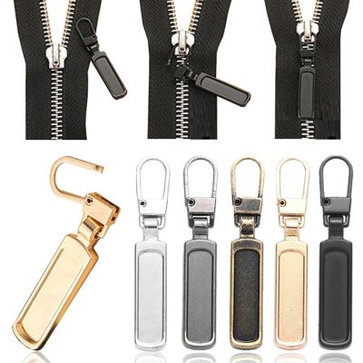 ☋ 4PCS Metal Detachable Zipper Repair Kit Zipper Puller Replacement Zipper Slider Head For Clothes DIY Sewing Bags Jacket Jeans