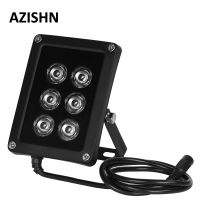 【❗】 Shajalal Trading AZISHN กล้องวงจรปิดไฟ IR 6ชิ้นไฟ LED แบบอาร์เรย์หลอดไฟอินฟาเรดกันน้ำได้,กล้องวงจรปิดกลางคืนสามารถเติมแสงได้สำหรับกล้องวงจรปิด