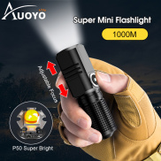 Auoyo Đèn Pin Mini Đèn Pin LED Đèn Pin Tập Trung Kính Thiên Văn Đèn Pin