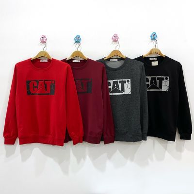 A21# เสื้อแขนยาว เสื้อกันหนาว เสื้อฮู๊ดแบบสวม เสื้อกันหนาวแฟชั่น ลายCAT