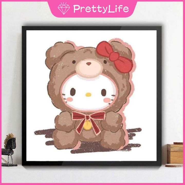 พร้อมส่ง-sanrio-diamond-painting-set-1-diamond-painting-crystal-cross-stitch-diamond-painting-diy-art-5d-home-decoration-size-30x30-cm