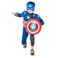 Kids Movie Fantasy Superhero Captain Winter Cosplay Muscle Costume Boy/girl Halloween Mask Shield Carnival Supplies