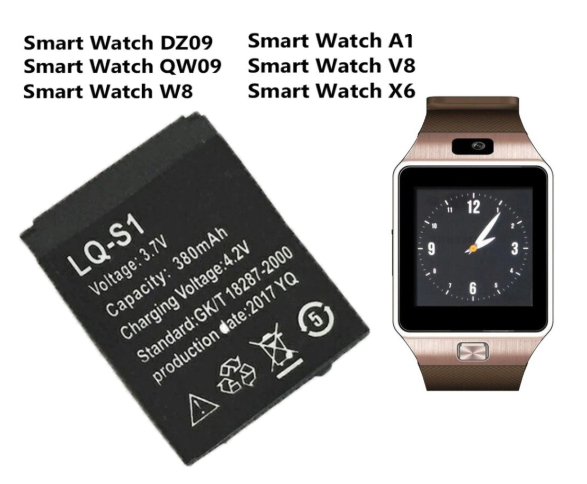 Pin đồng hồ Smartwatch Dz09, Smartwatch A1 