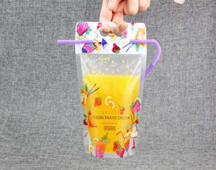 50pcs-450-500ml-passion-frosted-plastic-drinking-packaging-bags-party-cold-hot-beverage-fruit-juice-milk-beer-coffee-pouches