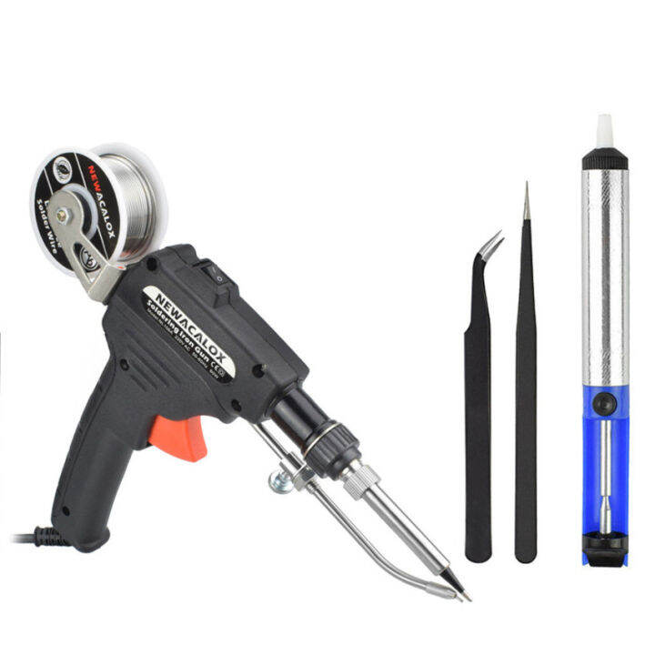 Auto Electric Soldering Iron Gun With FLUX 2 Solder Wire Tin wire 50g