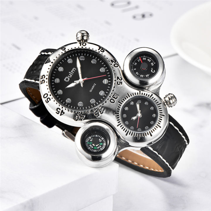 oulm-new-unique-design-two-time-zone-male-watch-decorative-compass-mens-sport-watches-casual-quartz-men-wristwatch