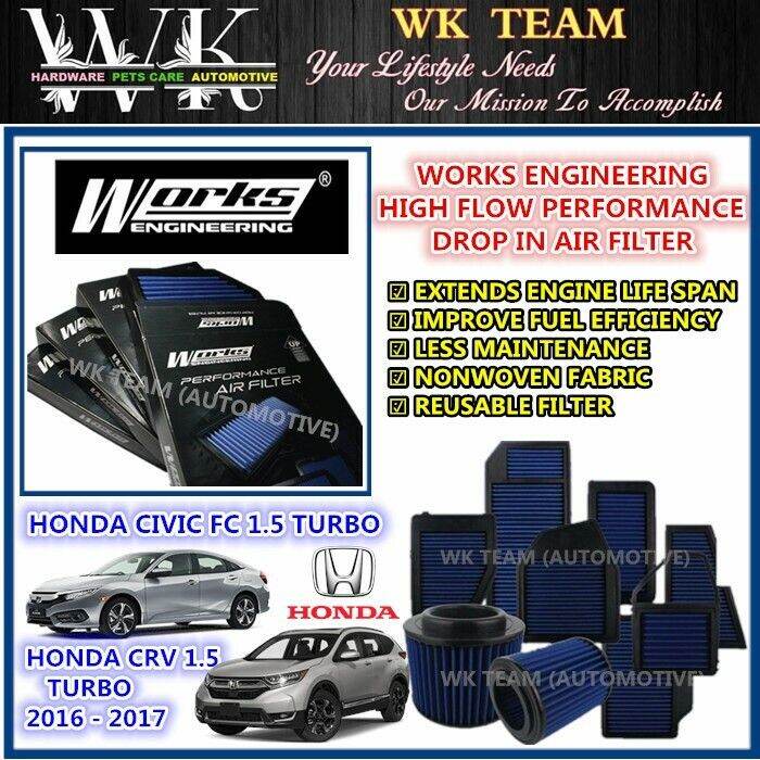 Honda Civic FC CRV 1.5 Turbo 2016 2018 Works Engineering Washable
