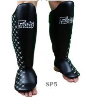 Fairtex shin guards SP5  Black ( S,M,L,XL) Training MMA K1 สนับแข้งแฟร์เเท็กซ์ สีดำ ป้องกันหน้าแข้ง สำหรับการซ้อมมวย ผลิตจากโรงงานแฟร์แท็กซ์