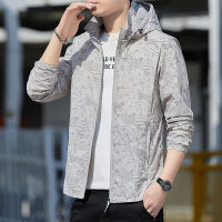 ผู้ชายฤดูร้อน UV Sun Protection Skin แจ็คเก็ตบาง Mens Ultra-Light Windbreaker Men S Streetwear กีฬากลางแจ้ง Hooded Coats M-5XL