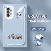 เคส A23สำหรับ Samsung Galaxy เคสซิลิโคนนิ่มเคสโทรศัพท์โปร่งใสลายทับทิมน่ารักสำหรับเด็กผู้ชายที่ปกป้องเลนส์อย่างสร้างสรรค์