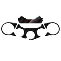 【New release】 3D Carbon Look Upper Triple Yoke Protector สำหรับ Ducati 1199 Panigale S 1299 Multistrada รุ่น Pad Case