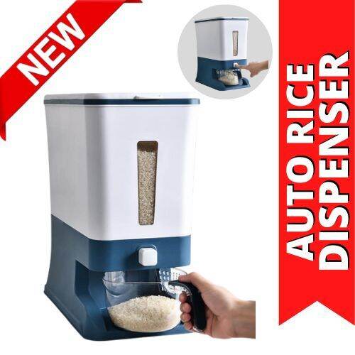 Best Seller 12KG Rice Dispenser Storage Automatic Graduated Plastic