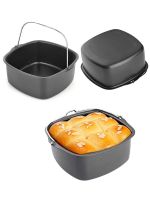 Non-stick Cake Baking Tray Basket Airfryer for Baking Dish Pan Air Fryer Accessories Baking Basket Pizza Plate Dish Pot Bakeware Bread Cake Cookie Acc