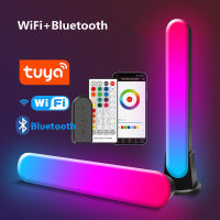 Tuya LED Atmosphere Floor Lamp Desktop Colorful RGB Music Night Light Strip WIFI+Bluetooth Smart APP Remote Control Indoor Decor