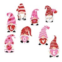 8Pcs Valentines Day Yard Signs, Love Yard Sign with Stakes Valentine Gnomes Party Wedding Anniversary Ornaments