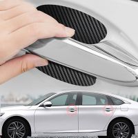 4Pcs Car Handle Protection Film Waterproof Universal Invisible Car Carbon Fiber Door Handle Sticker Scratches Resistant Sticker Door Hardware