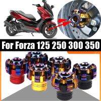 ▼ สำหรับ HONDA Forza 125 FORZA 350 FORZA 300 250 2018-2021เพลาล้อของประดับจักรยานยนต์ด้านหน้าตัวเลื่อนแบบส้อมแผ่นป้องกันการกระแทก