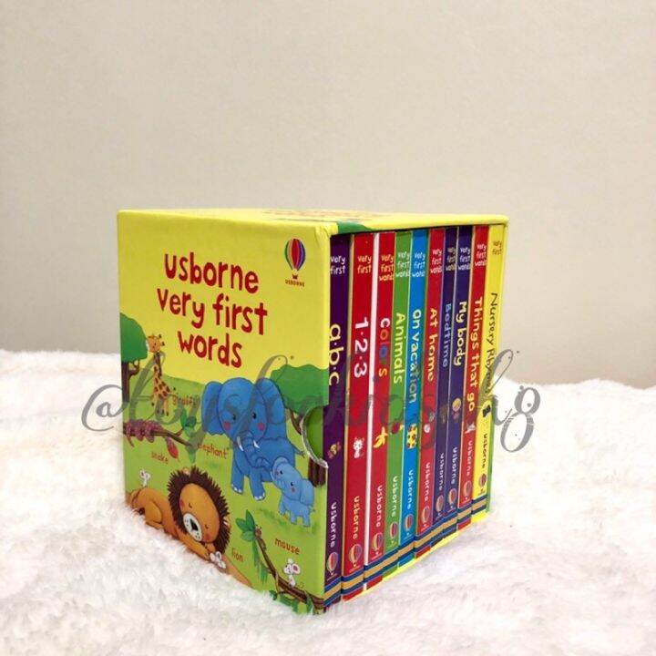 Have a reading Usborne Very First Words (retail) Hard Board Book for Baby Infants Toddlers