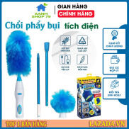 Chổi quét bụi thôi minh, chổi lông quét bụi tĩnh điện tự động xoay 360 độ