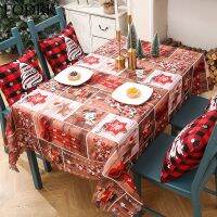 【cw】 Christmas Tablecloths Tables Protector Anti stain Cover for Party Events Dining Mat Home Decor Luxury Dressing Side Carpet Coats ！