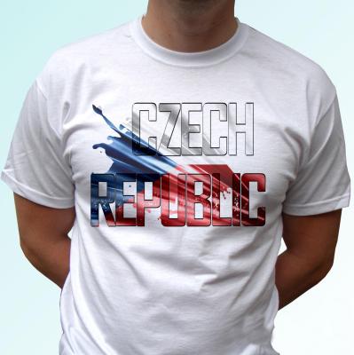 2020 Fashion Czech Republic Flag White T Shirt Top Country Mens Sizes Tees XS-4XL-5XL-6XL