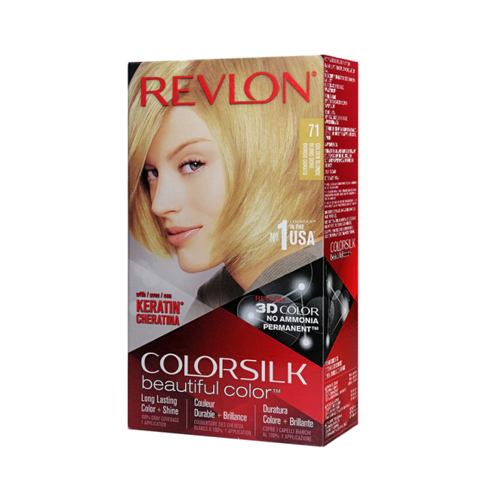 HAIRCOLOR REVLON Colorsilk Hair Color No. 71 Golden Blonde | Lazada PH