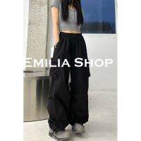 [ส่งของ]EMILIA SHOP กางเกงขายาว กางเกงเอวสูง สบายสไตล์ y2k 2023 ใหม่A20M02A 0326