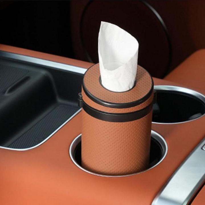 car-tissue-cylinder-holder-round-container-dispenser-tube-for-auto-wear-resistant-faux-leather-with-safety-hammer-design-very-well