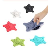 1Pc Star Sewer Outfall Strainer Bathroom Sink Filter Anti-blocking Floor Drain Hair Stopper Catcher Kitchen Bathroom Accessory