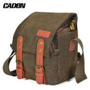 CADeN Canvas Shoulder Camera Bag Messenger Bag for 1 Camera 1 Lens