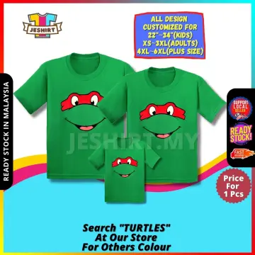 Teenage Mutant Ninja Turtles Raphael Green Costume T Shirt Size