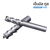 เอ็นมิลคาร์ไบด์ 3ฟัน อลูมิเนียม สีเงิน - 3Flute Carbide End Mill for Aluminium