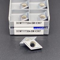 DCMT11T304 DCMT11T308 SM IC907 IC908 เครื่องมือกลึงภายใน DCMT 11T304 11T308 คาร์ไบด์แทรกกลึงเครื่องมือกลึง