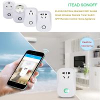 Itead Sonoff S20 Wireless WIFI Remote Control Socket Smart Timer Plug Smart Home Power Socket EU US UK Standard by App Ewelink Ratchets Sockets