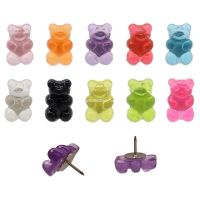 ๑ 20 PC Gummy Bear Thumb Tacks Steel Push Pin Decor for Hanging Photos Wall Maps Dropship