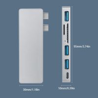 【Be worth】 Rehmans store. USB C Hub, Power Expand + 6-In-1 USB C Hub Adapter 5Gbps Data Ports Macbook Pro 2020 13 15 MacBook Air 2018 2019 Dropship