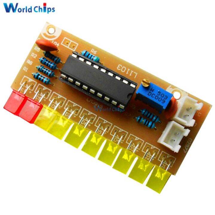 LM3915 LED-Audiopegelanzeigemodul – 10 Segment + 1 Power-LED, 3 Mm, Für Vorverstärker & Lautsprecher