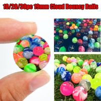 【YF】◆✎  10-30Pcs 19mm Rubber Bouncy Balls Jumping Swirl Bouncing for Kids Games