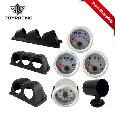 Free Shiping 52mm Auto Boost Gauge Vacuum Water Temp Gauge Oil Temp Gauge Oil Press Gauge Volts Meter Tachometer RPM PQY-TAG04